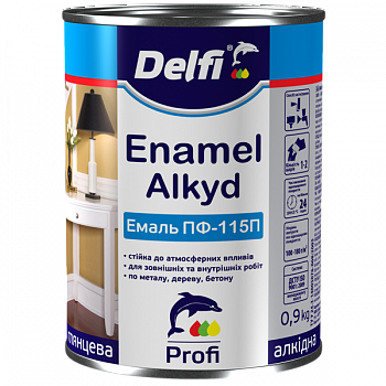 Емаль ПФ-115 салатова "DELFI" - 2,8 кг