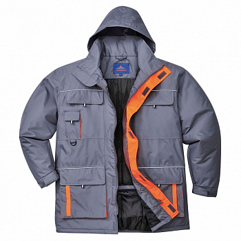 Куртка робоча утеплена TX30 сіро-жовтогаряча