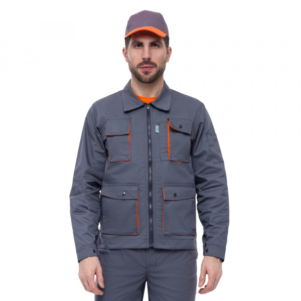 Куртка рабочая СПЕКТР серый/оранжевый